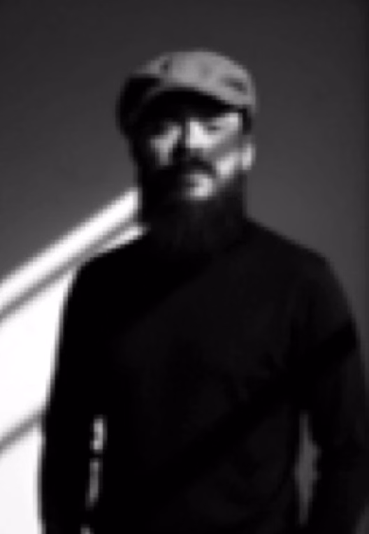 Black and white portrait of Karlos Valero