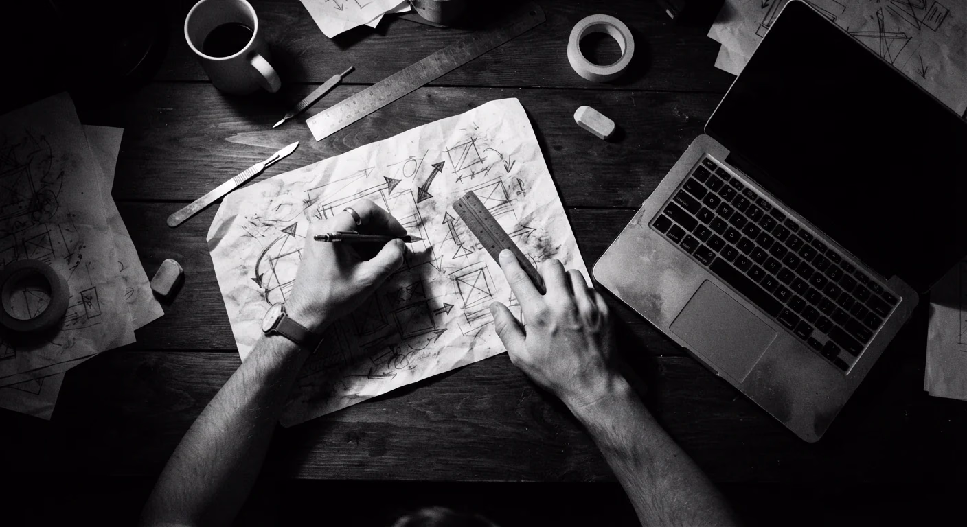 Manos revisando documentación impresa sobre un escritorio